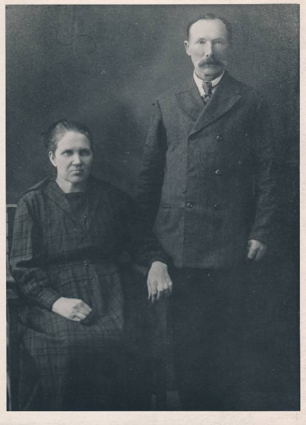 Abielupaar Gustav  Piir ja Marie Piir. Tartu, u 1900.
