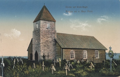 Church on Klein-Rogö : Kirka on o. Small. Roge  duplicate photo