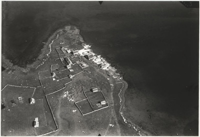 Aerofoto Suur-Pakri port with ferrys  duplicate photo