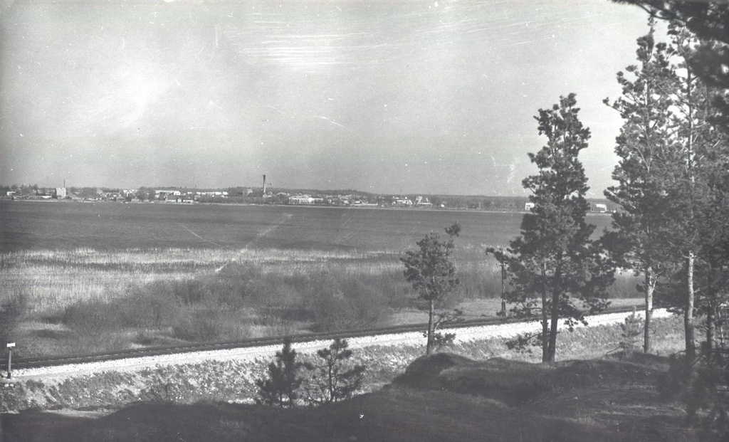 Foto. Võru. Vaade Võlsilt linnale.