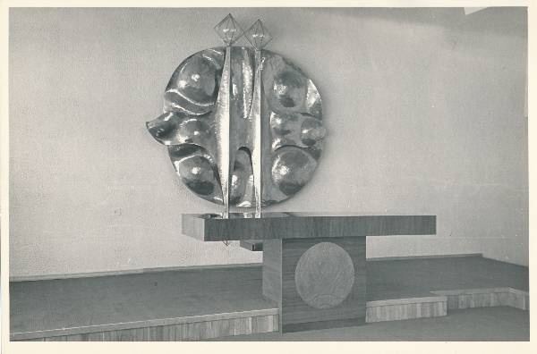 Tartu Linna Perekonnaseisuaktide Büroo saal (Tiigi 12). 1971