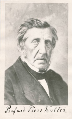 Portreefoto. TÜ Sünnitusabi, naiste- ja lastehaiguste professor Piers Uso Friedrich Walter (1795–1874). 19. sajand.  duplicate photo