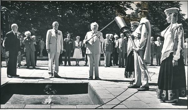 IX üliõpilaslaulupidu Gaudeamus. G.Ernesaks ja R.Ritsing. Tallinn, 07.-08.07.1984.a.