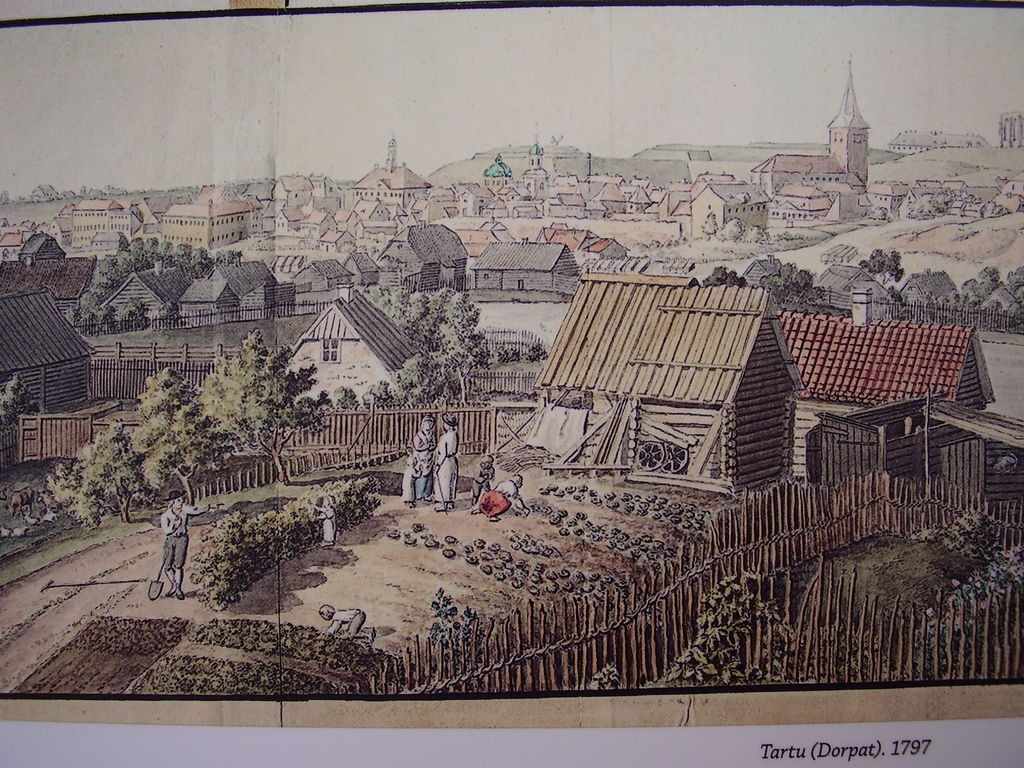 Christoph Brotze joonistusi ja käsikirju Eesti- ja Liivimaast". Vaade: Dorpat 1797, ees aed ülejõel. Tartu, 2006.