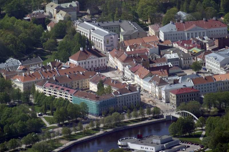 Aerofoto. Vanalinn. Tartu, 2005.