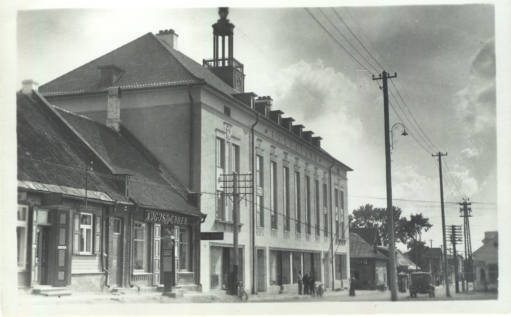 Fotopostkaart. Võru. Endine Eesti Panga maja.