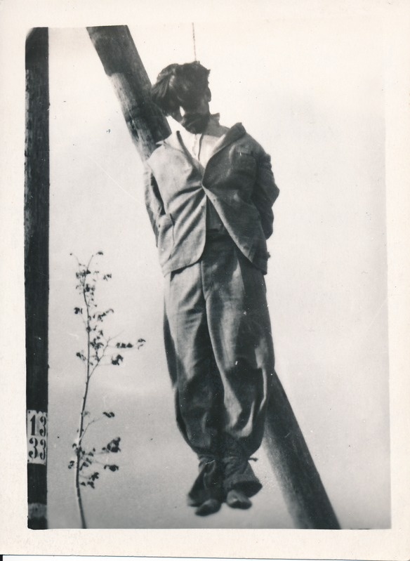 Hukkunud Tartu linna abiprokurör August Must, poodi üles Saksa okupatsiooni ajal. Tartu, 1941.