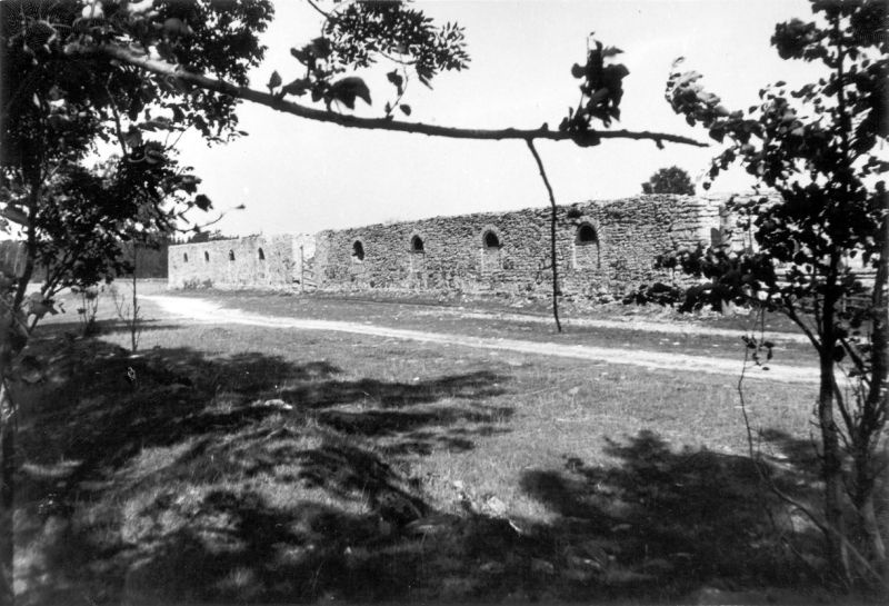 Photo. Ruins of the cattle table of Suuremõisa. Summer memories from Vorms in the album. 1933/34. Photo: J.F. Luikmil.