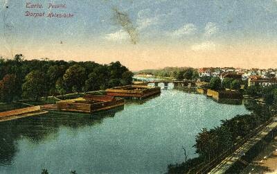 Emajõgi. Supelmajad jões. Tartu, 1905-1915.