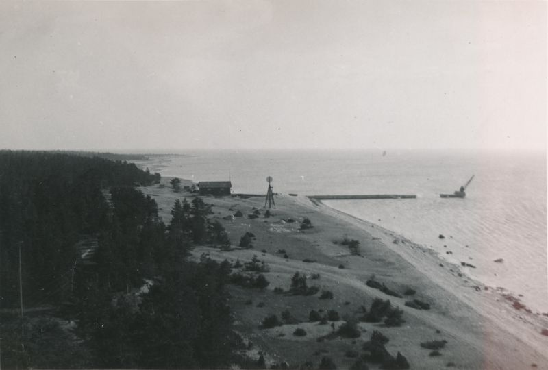 Photo. Saksby beach, from the fire tower.  Summer memories from Vorms in the album. 1933/34. Photo: J.F. Luikmil.
