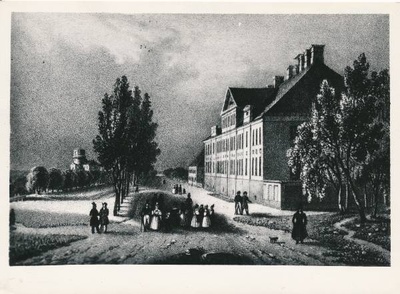 Toomemäe sisekliinik (suur kliinik). G.F. Schlateri litograafia 1860.a. Tartu  duplicate photo