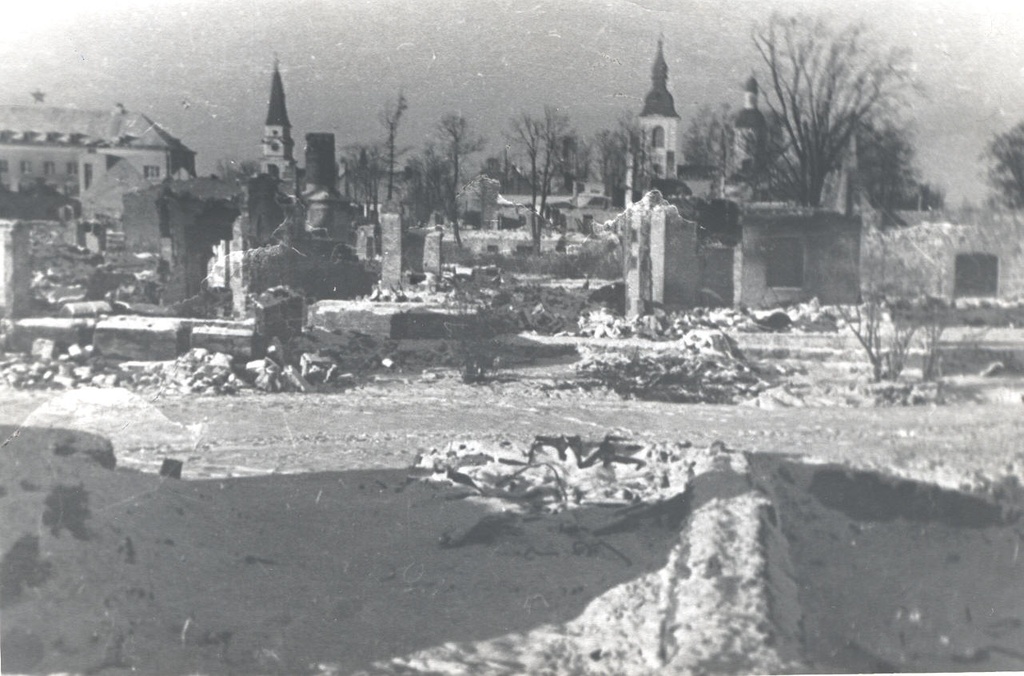Foto. Võru varemed 1944.-1945.a.