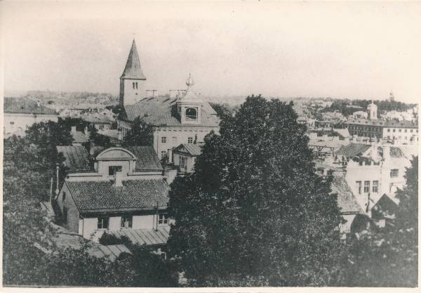 Tartu linnavaade Toomemäelt. 19. sajand.