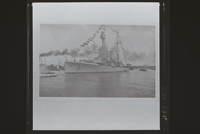Rootsi sõjalaev Sverige seoses kuningas Gustav V visiidiga Tallinnas  duplicate photo