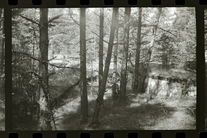 Tahkuna 12" patarei 3. suurtüki alus põhjast, 1987
