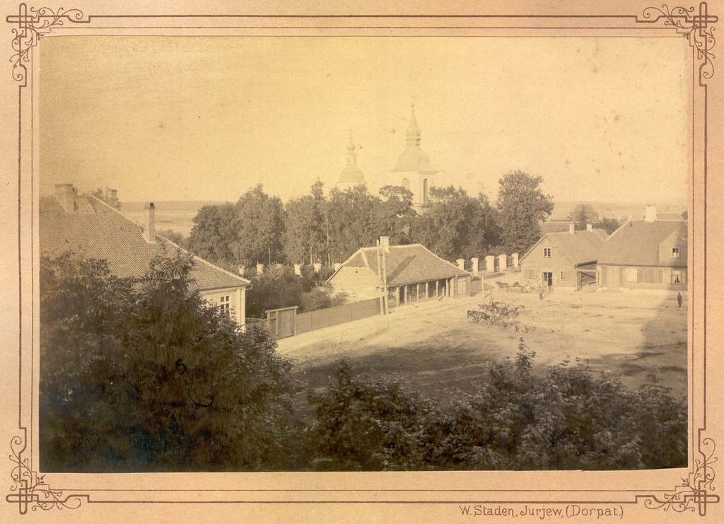 Foto. Võru linna turuplats 1894-1899.aastail.