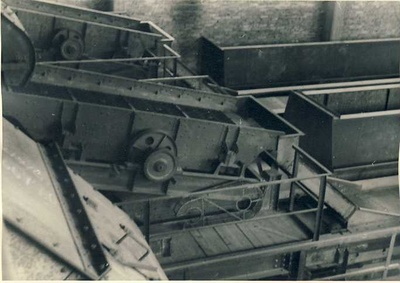 Sorting room for stone oil stone factory  duplicate photo