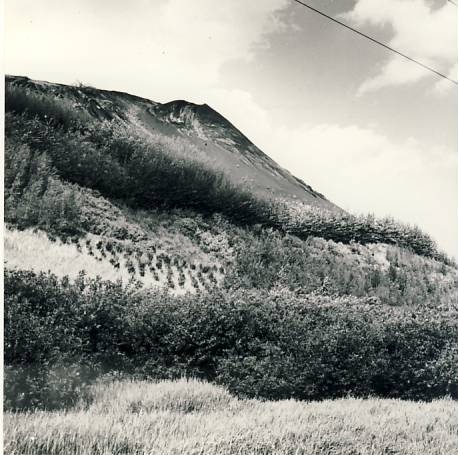 Stone oil ash mountain