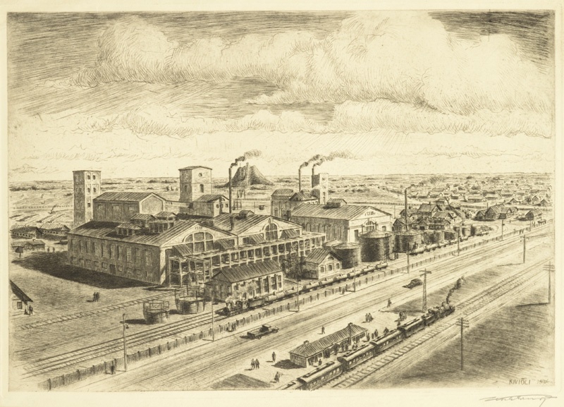 Stone oil oil factory