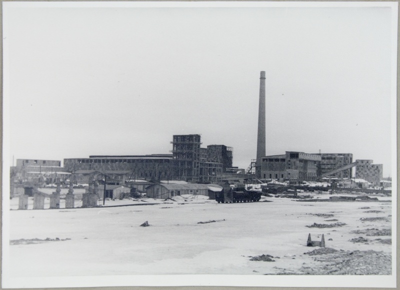 Stone oil. New factory. General view from the bottom