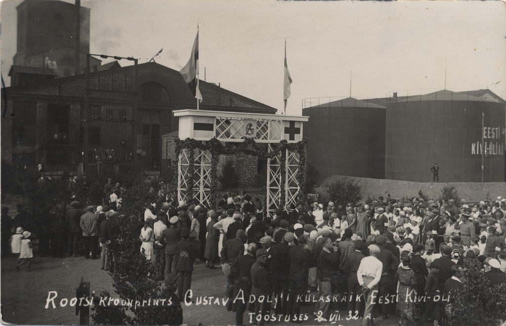 Swedish Crown Prince Gustav Adolf's visit to the Estonian Stone Oil Industry 2.VII.32