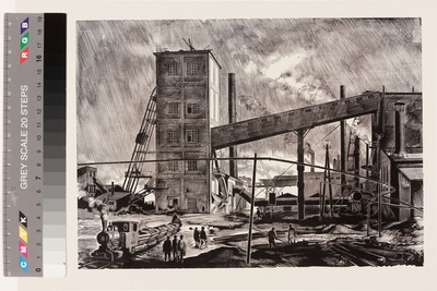Kaljo, Richard. Stone oil. 1948. Wooden gravity. Pl 17,8x24,7; Lm 26x33,5  duplicate photo