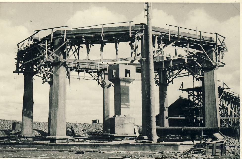 Construction of a water basement at the Kiviõli power plant