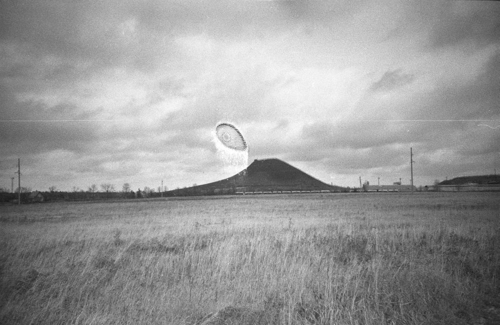 Stone oil ash mountain
