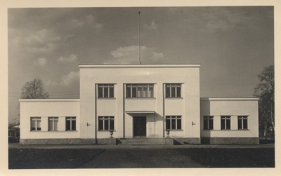 Estonia : The folk house of the stone oil shale industry  duplicate photo
