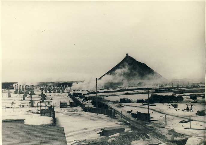 Ash Mountain of Stone Oil Firestone Factory