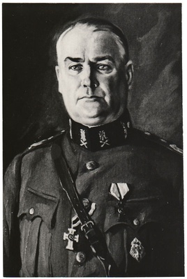 K. A. Herman. Kindralmajor O. Heinze (õli, 1936)  duplicate photo
