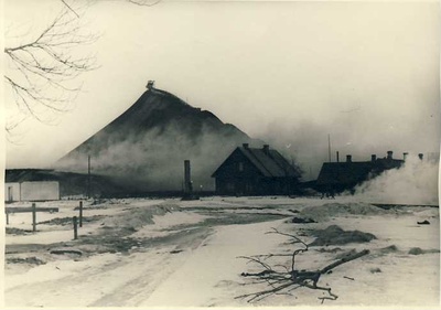 Ash Mountain of Stone Oil Firestone Factory  duplicate photo