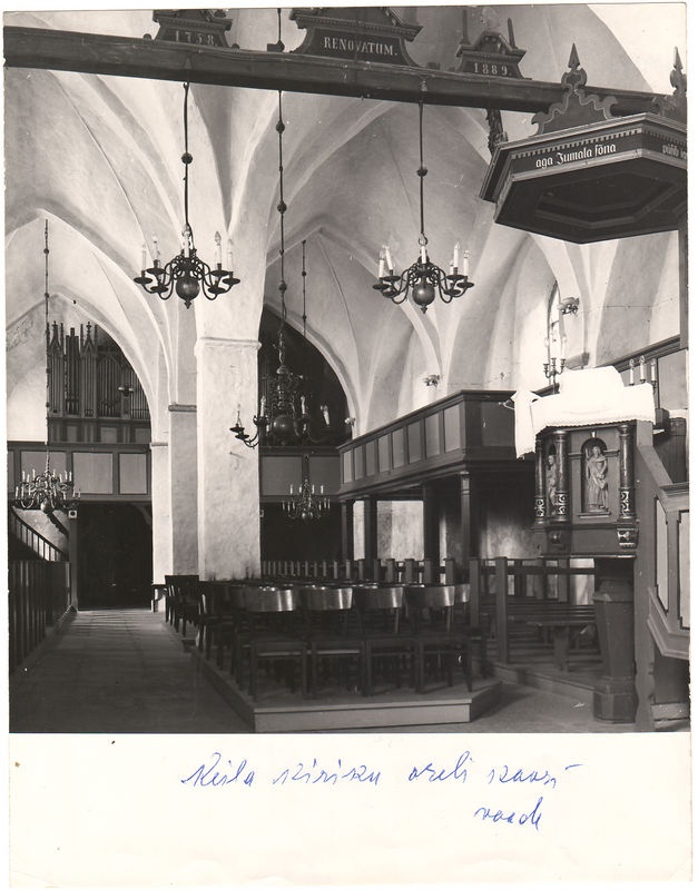 Keila kirik, oreli koori vaade