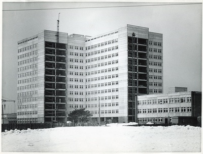 Construction of an ambulance hospital  similar photo