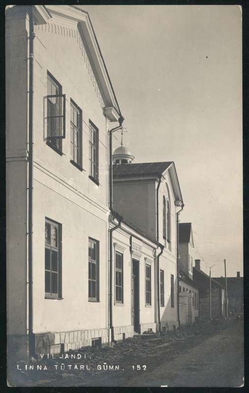 Postcard, Viljandi, old raekoda