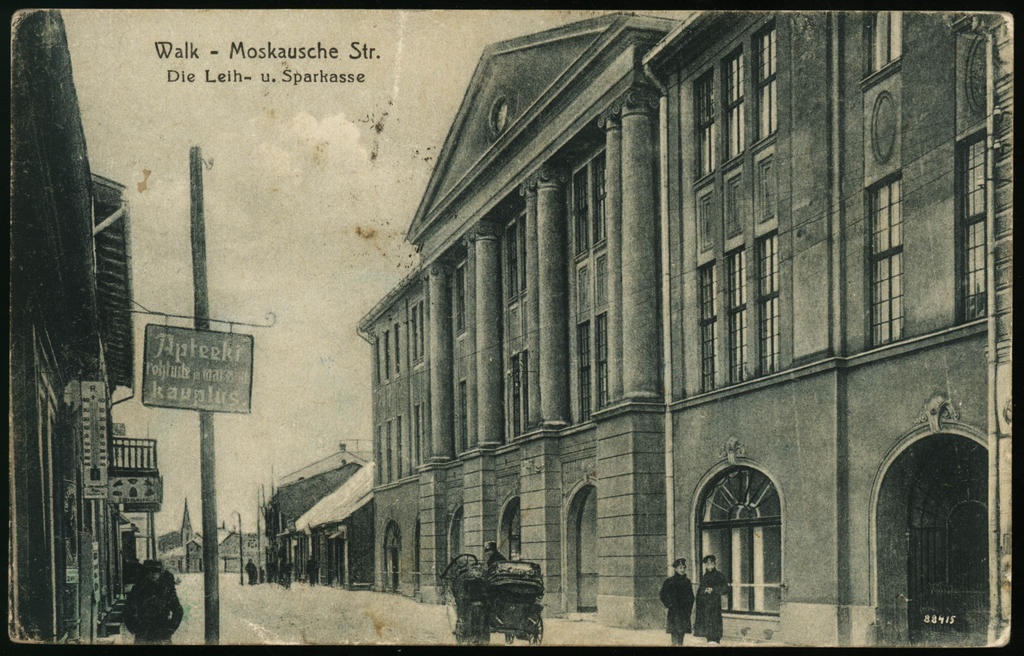 Valga. Moscow Street. German Bank