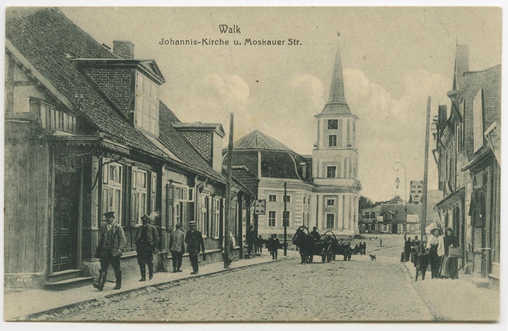 Valga. Yann Church and Moscow Street