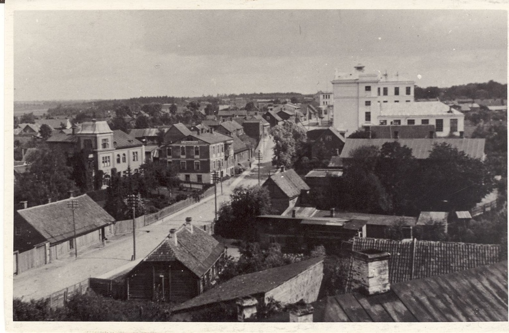 Valga. General view of Vladimir Street