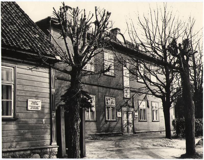 Foto. Vaade Võru linnahaiglale. 1970.