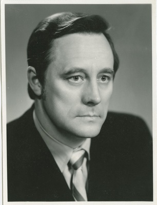 Boris Tamm, professor, akadeemik, tehnikadoktor, ENSV riikliku preemia laureaat, TPI rektor, portree, sept. 1976.a.  duplicate photo