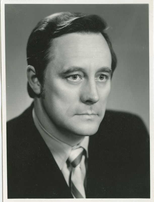 Boris Tamm, professor, akadeemik, tehnikadoktor, ENSV riikliku preemia laureaat, TPI rektor, portree, sept. 1976.a.