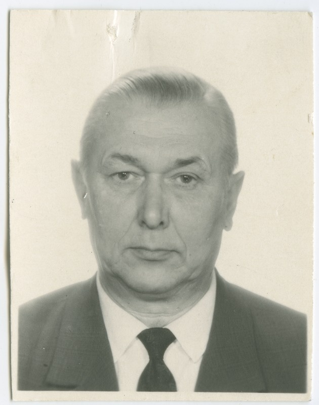 Richard Levet, TPI autotranspordi kateedri juhataja, portree, 1974.a.