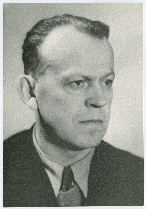 Verner Kikas, TPI ehitusteaduskonna dotsent, tehnikateaduste kandidaat, portree, 1958.a.