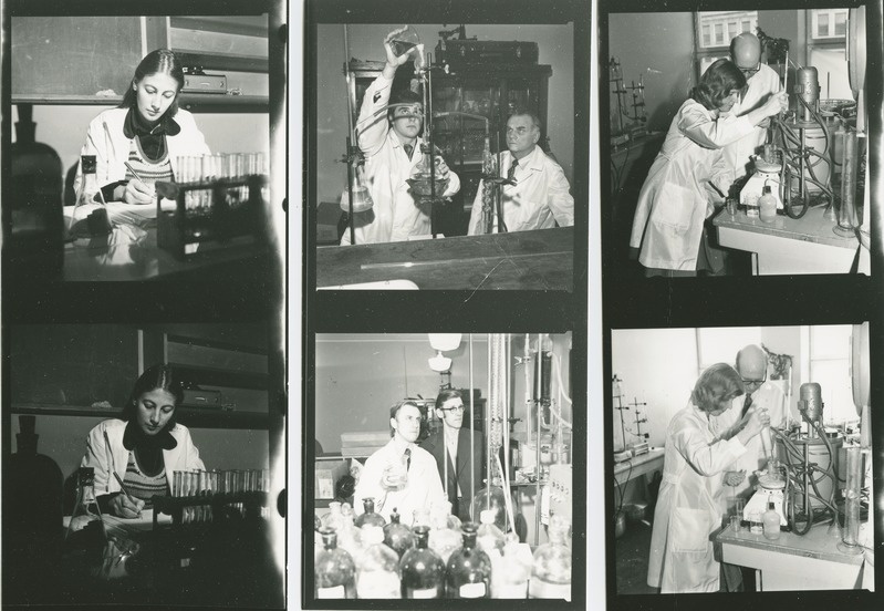 TPI toiduainete tehnoloogia kateedri üliõpilased praktikumis, 25.veebr. 1976.a.