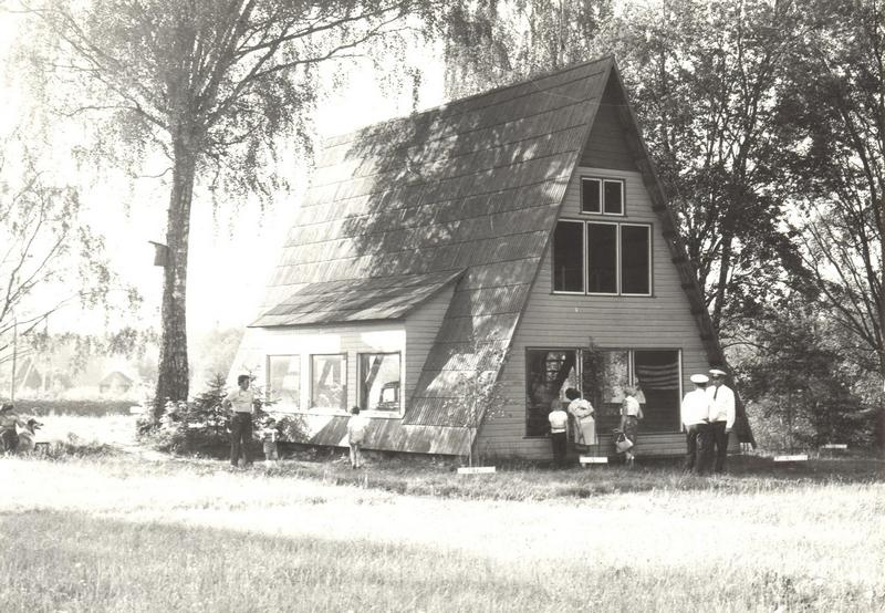 Triangle Pavilion in the Põlva Winter People Museum