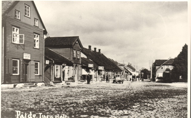 Photocopy, Paide Market Place in the 20th century. In the first half