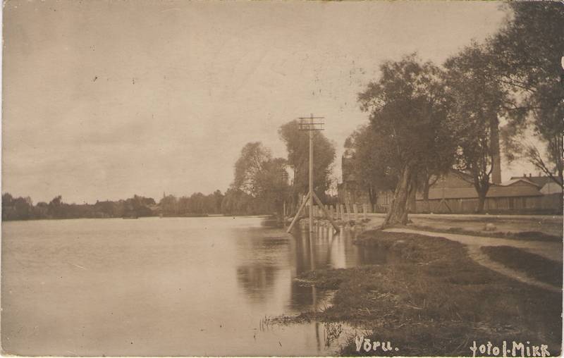 Foto. Üleujutus Võrus.