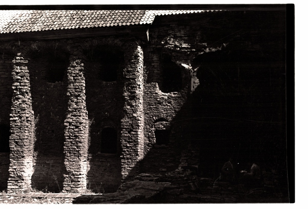 Tallinn, the northern wall of the Dominican monastery.