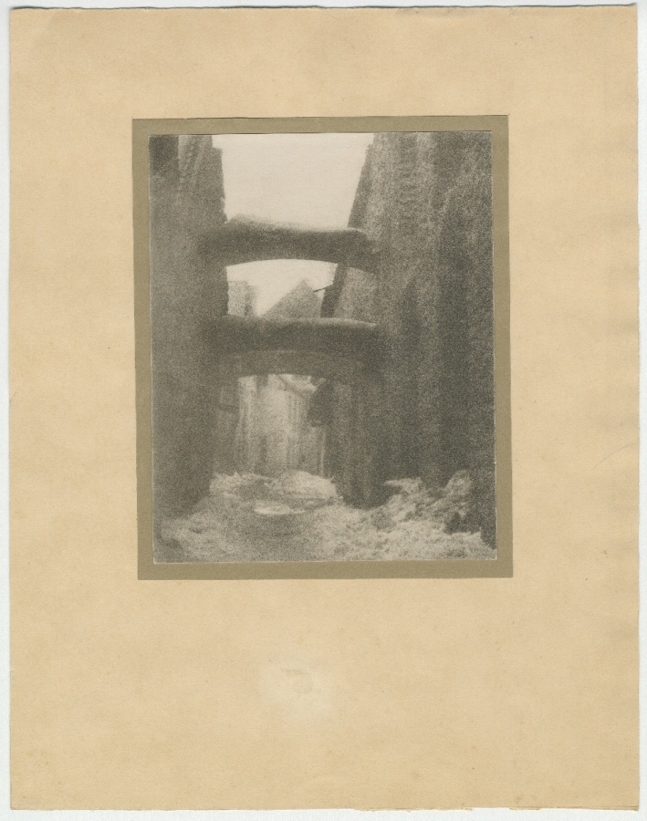 Tallinn, Russian Street 12, the ruins of the Dominican monastery in winter.
