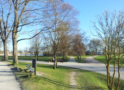Kohvik "Trinkhalle" rannas. rephoto